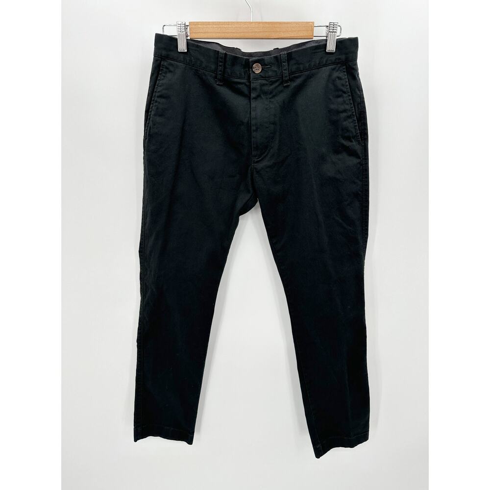 J.Crew Factory Pants Men 30 x 30 Dark Green Slim Fit Flex Chino Cotton Blend